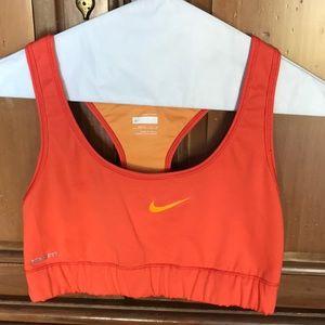 Ladies Nike Orange Sports Bra size M